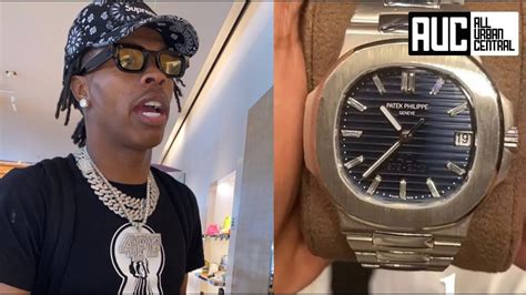 lil babys fake watch|lil baby patek philippe watch.